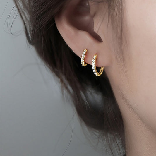 Female Simple Wind Ear Clip Refined Earrings