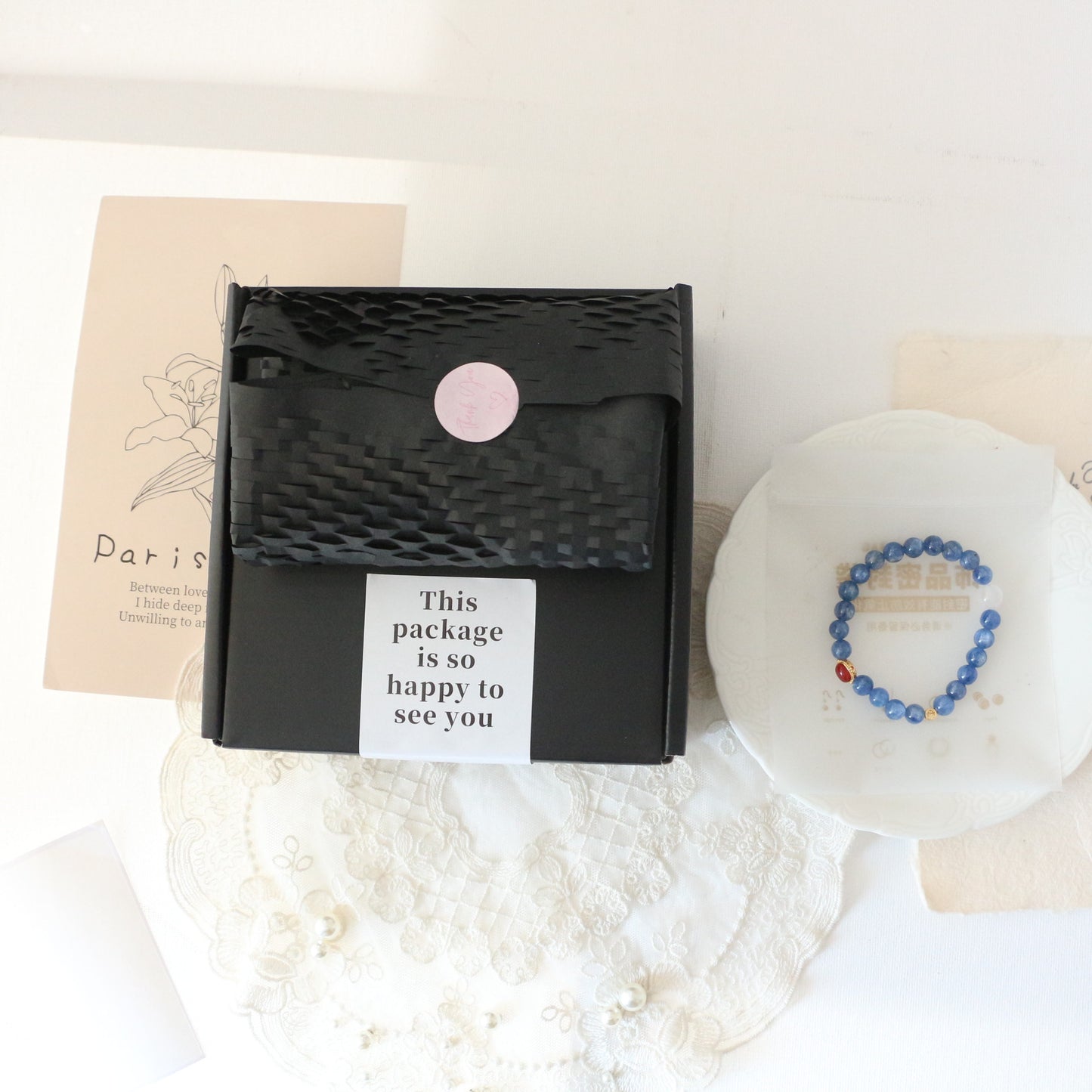 Natural Stone Packing Bag Gift Box Necklaces