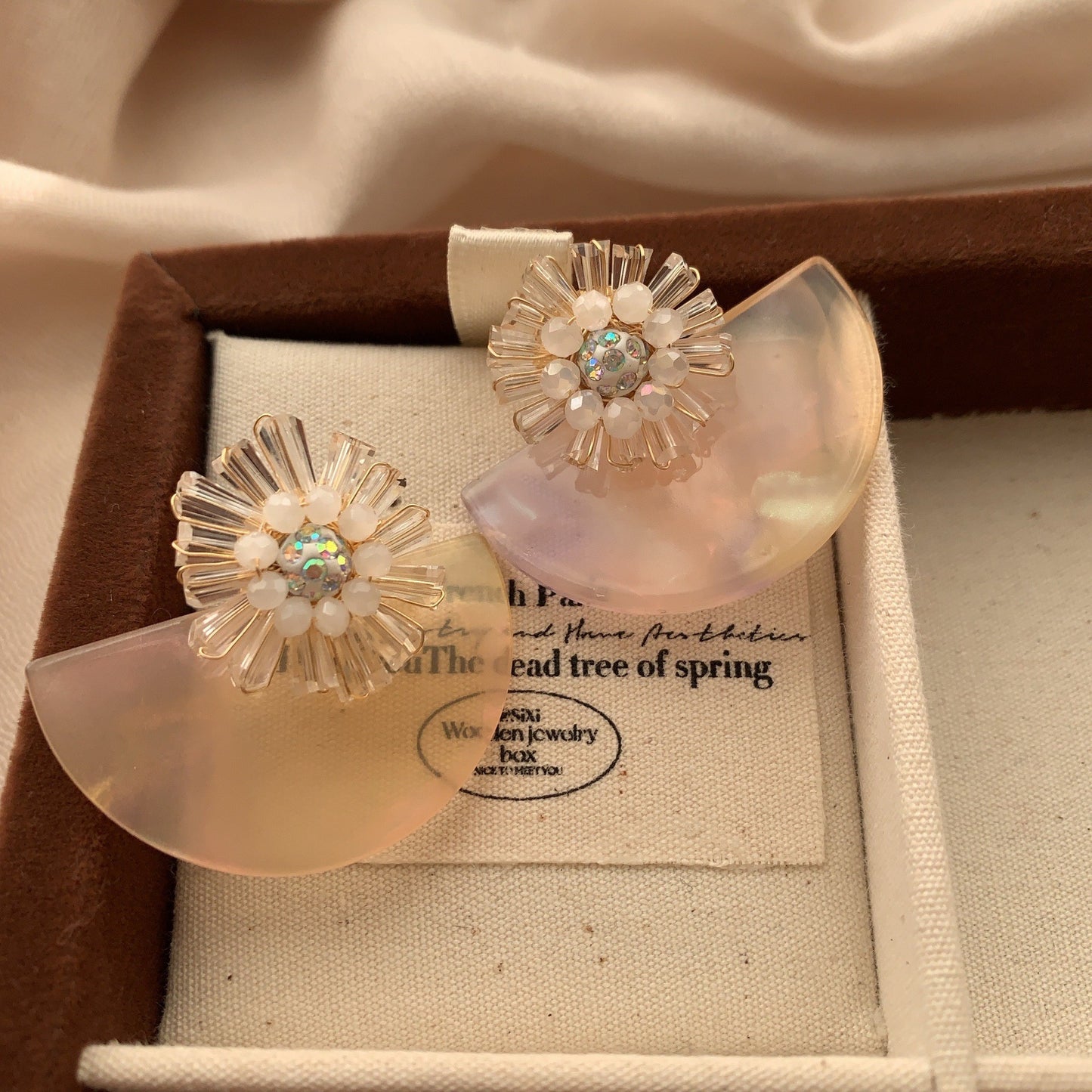 Artsy Semicircle Elegant Wild Candy Color Personalized Earrings
