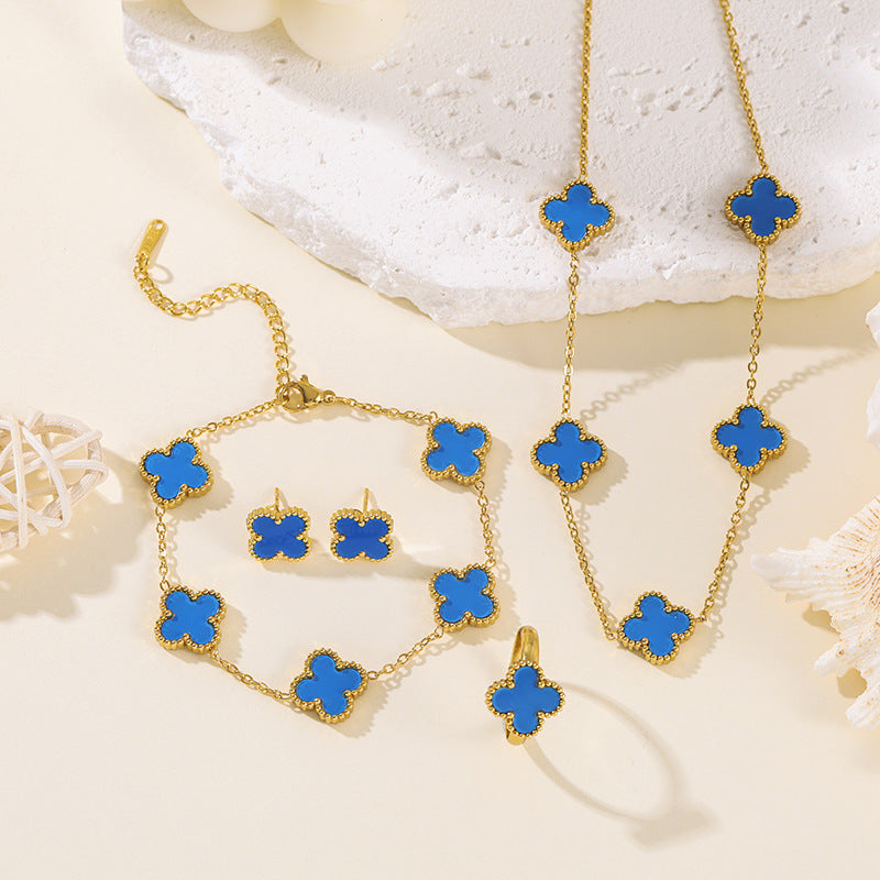 Version Clover Ear Lucky Pork Belly Necklaces