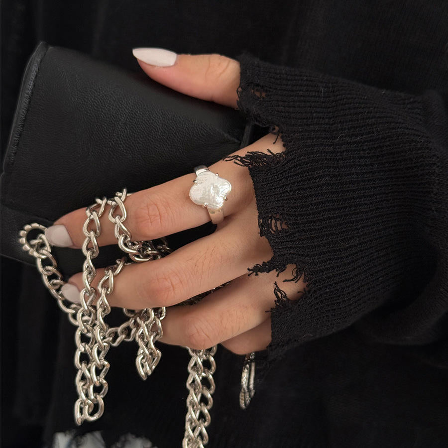 Women's Light Luxury High-grade Temperamental Minority Design Opening Ring