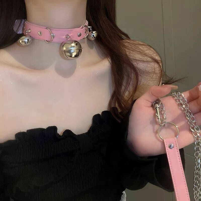 Men's Bell Female Neck Sex Strap Chain Necklaces