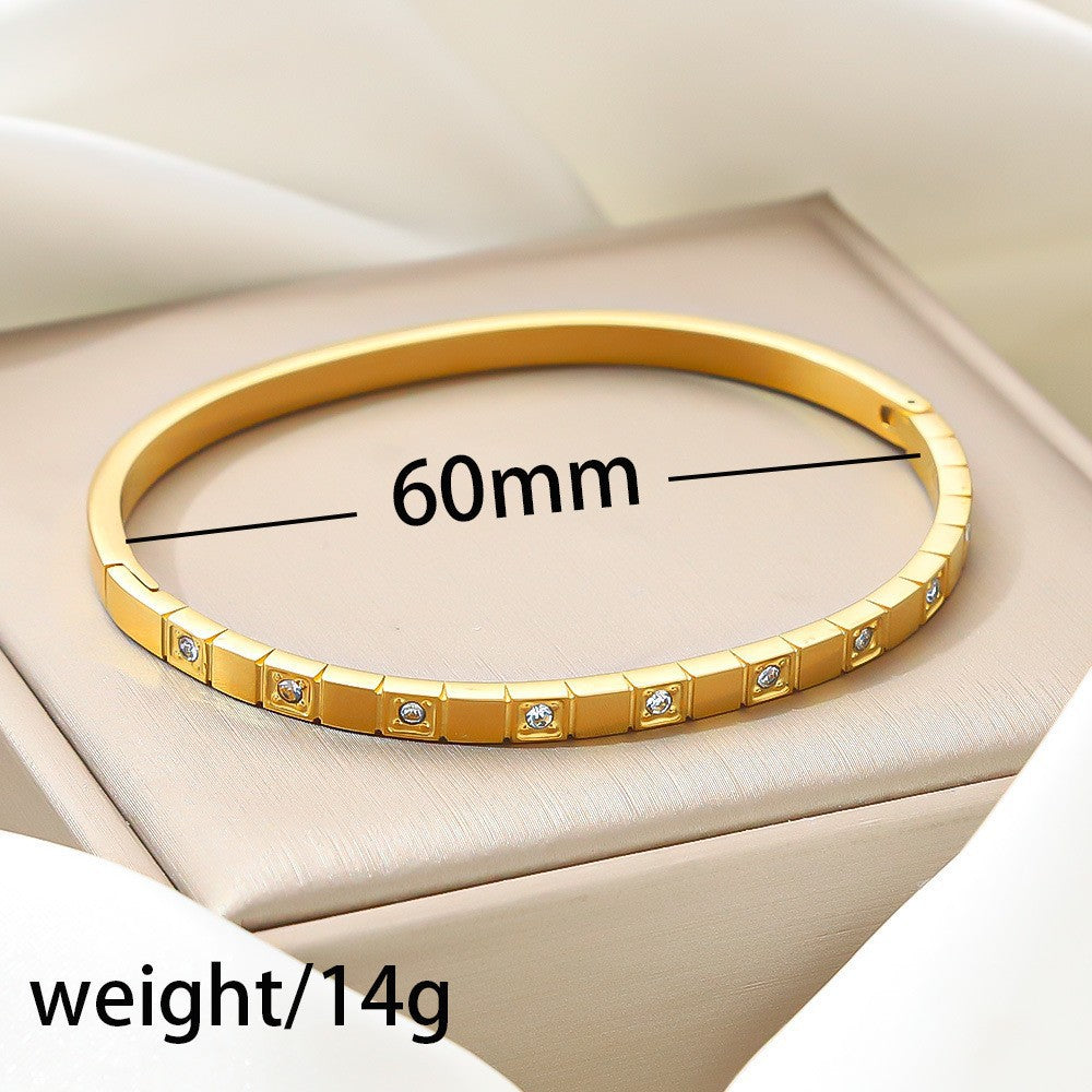 Titanium Steel Stainless Real Gold Furnace Bracelets