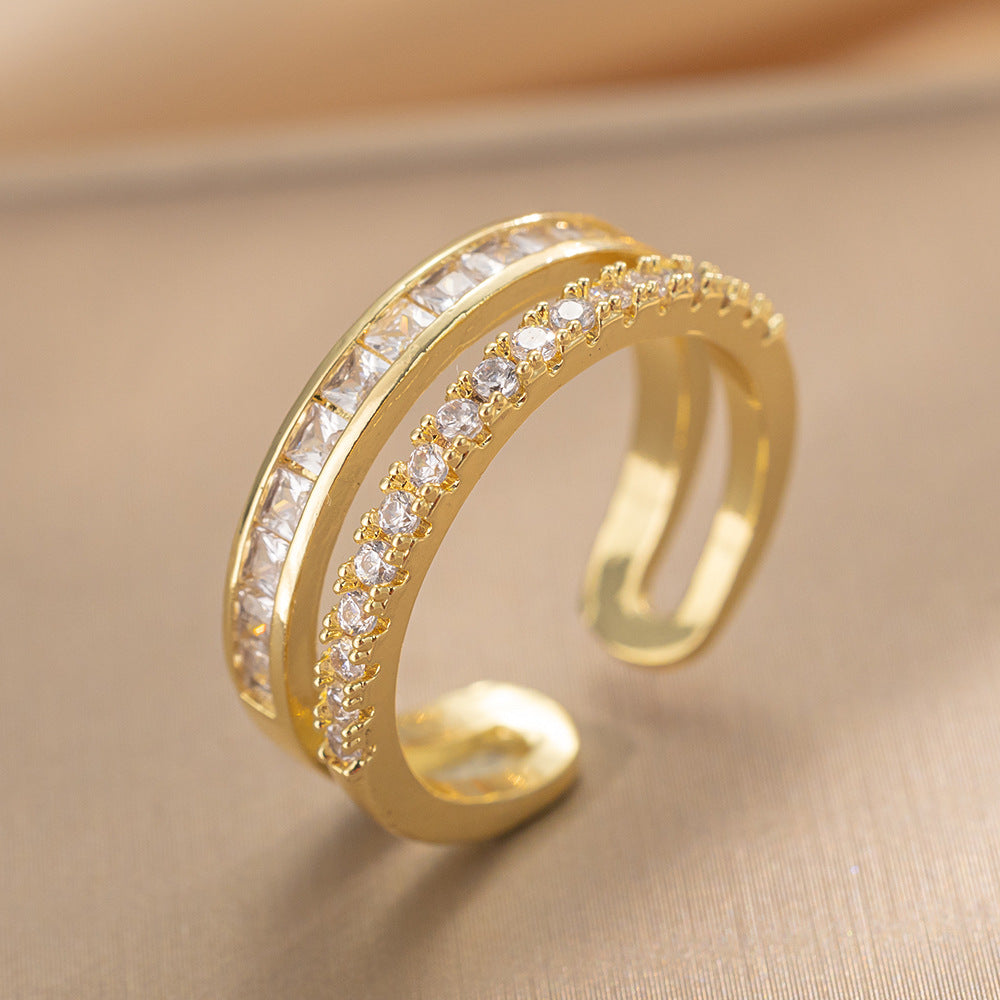 Index Finger Female Light Luxury Minority Design Simple Rings