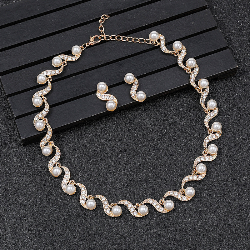 Light Luxury Minority Sweater Chain Clavicle Jewelry Set
