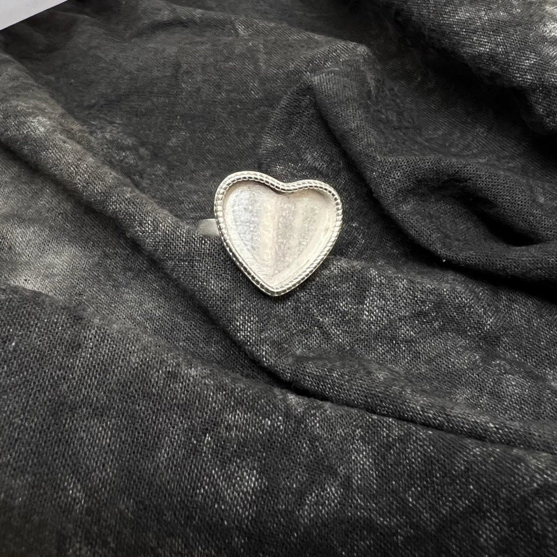 Distressed Ethnic Style Handmade Old Sier Miao Ring