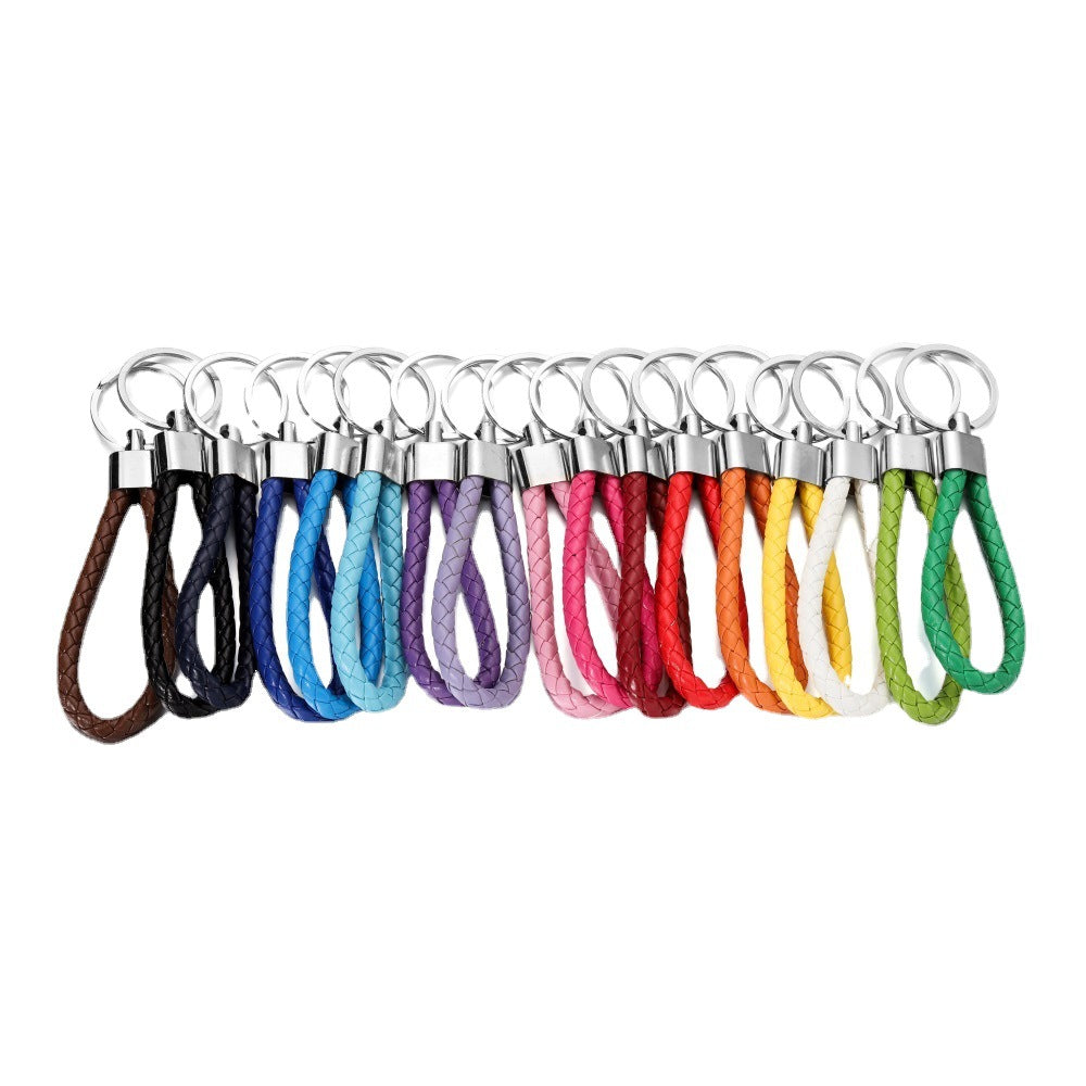 Color Creative Weaving Leather Rope Car Jewelry Accessories