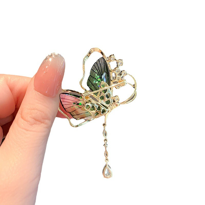 Butterfly Brooch High-grade Pin Exquisite Tassel Brooches