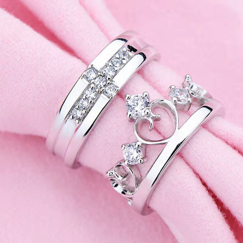 Women's & Men's Couple Fashion Long-distance Love Memorial Creative Rings