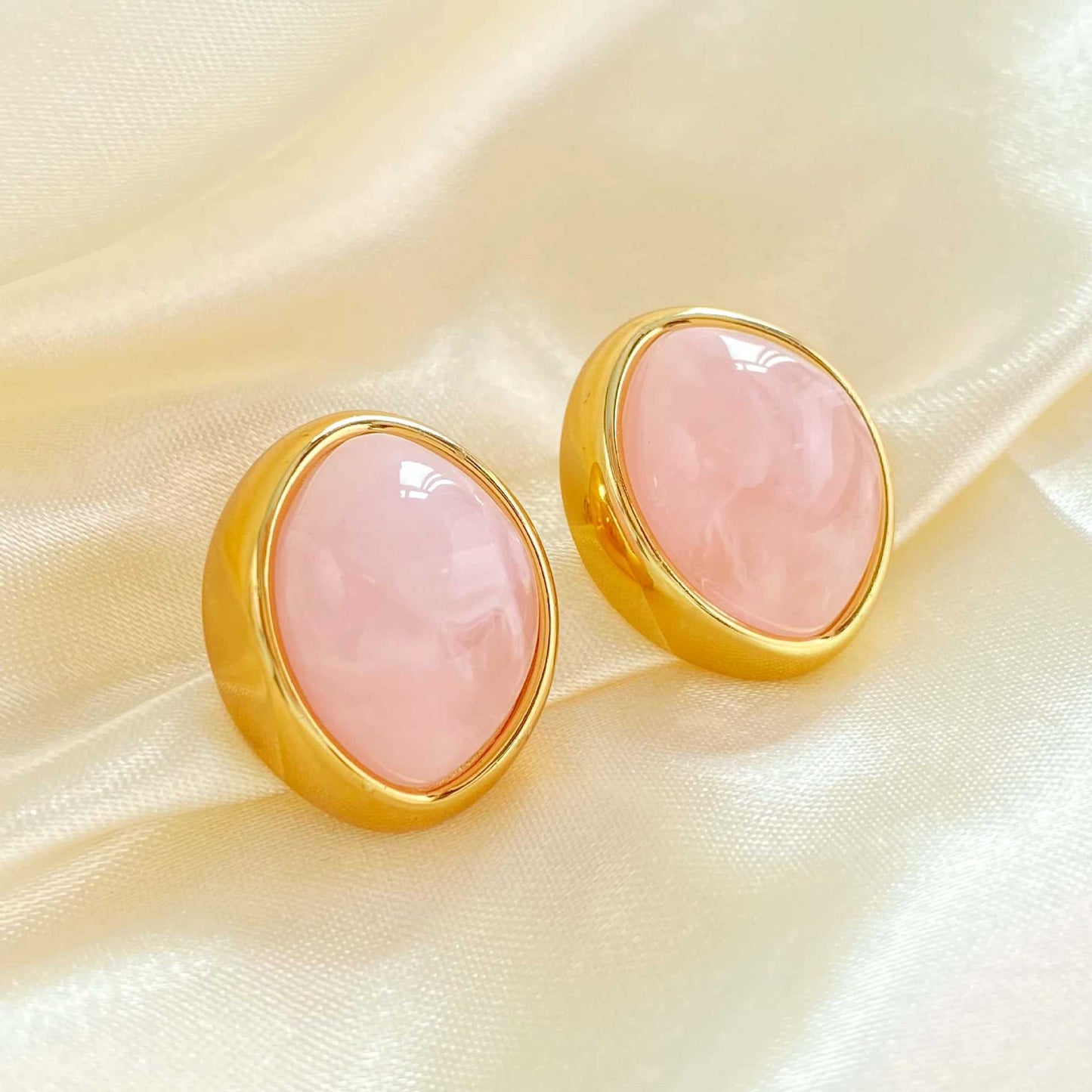 Women's Resin For French Entry Lux Smudges Ornamental Stone High-grade Earrings