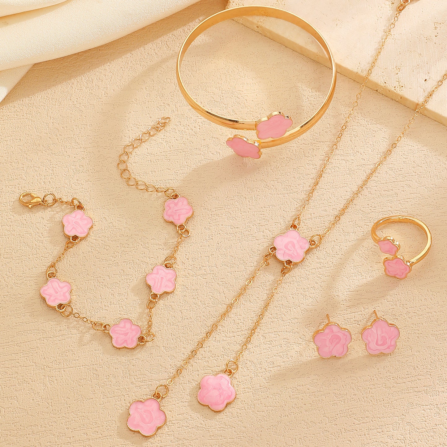 Lucky Flower Parthenocissus Grass Ear Female Jewelry Set