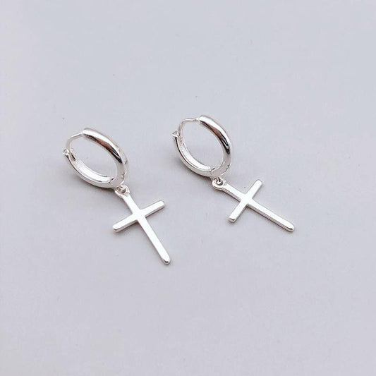Women's & Men's Cross Simple Stylish Personality Eardrops Ear Clip Rings