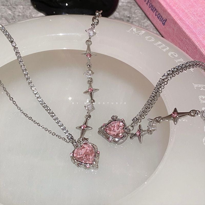 Women's Hot Niche Love Stars Cold Style Fashion Creative Necklace