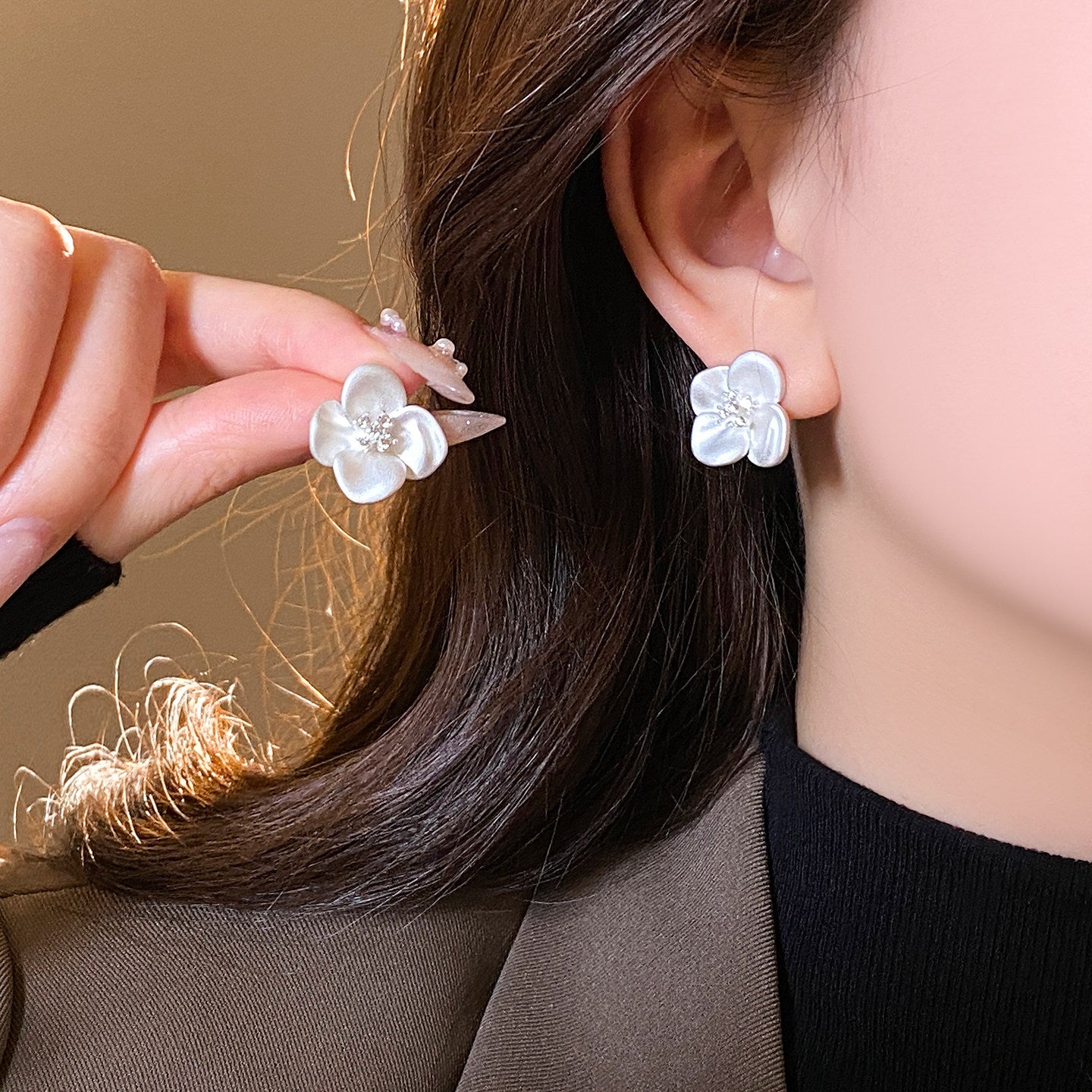 Women's Zircon For Today Popular Niche Design Stud Earrings