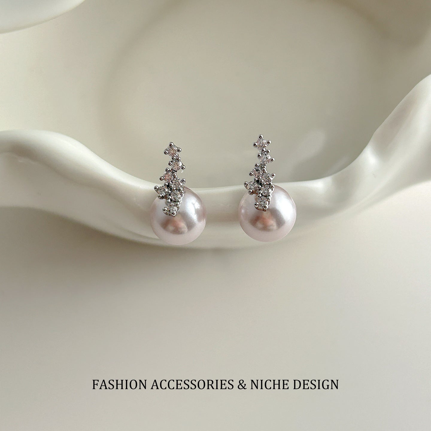 Purple Pearl Fashionable Exquisite Unique Light Luxury Minority Rings