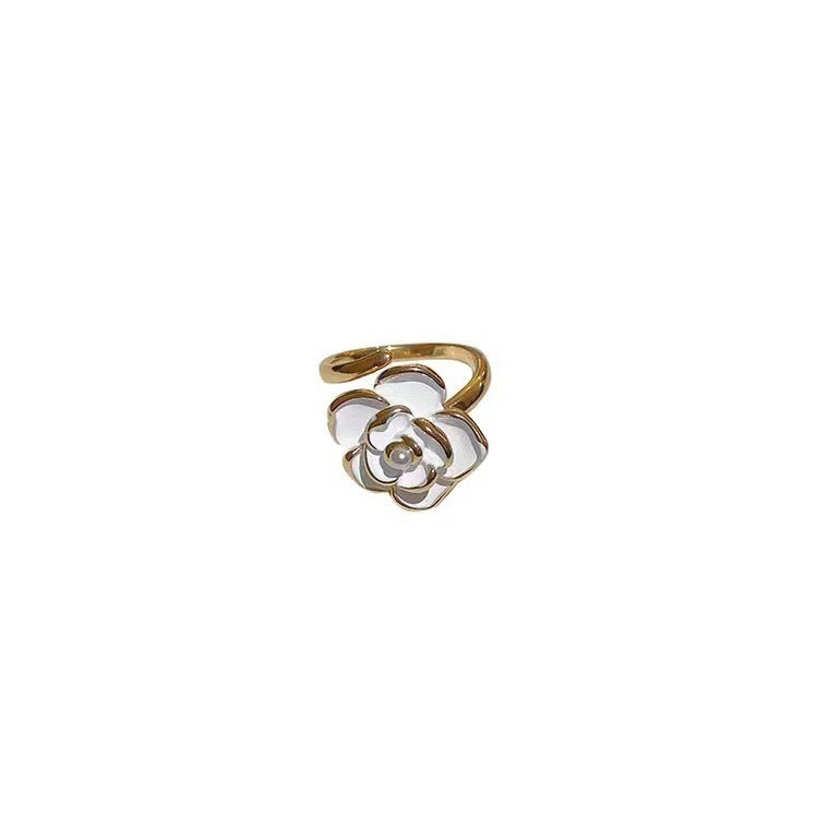 Camellia Female High Sense Design Light Rings