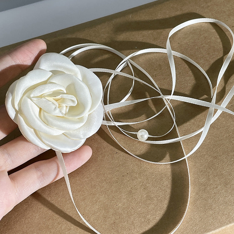 Style Super Fairy Retro Rose Pearl Collar