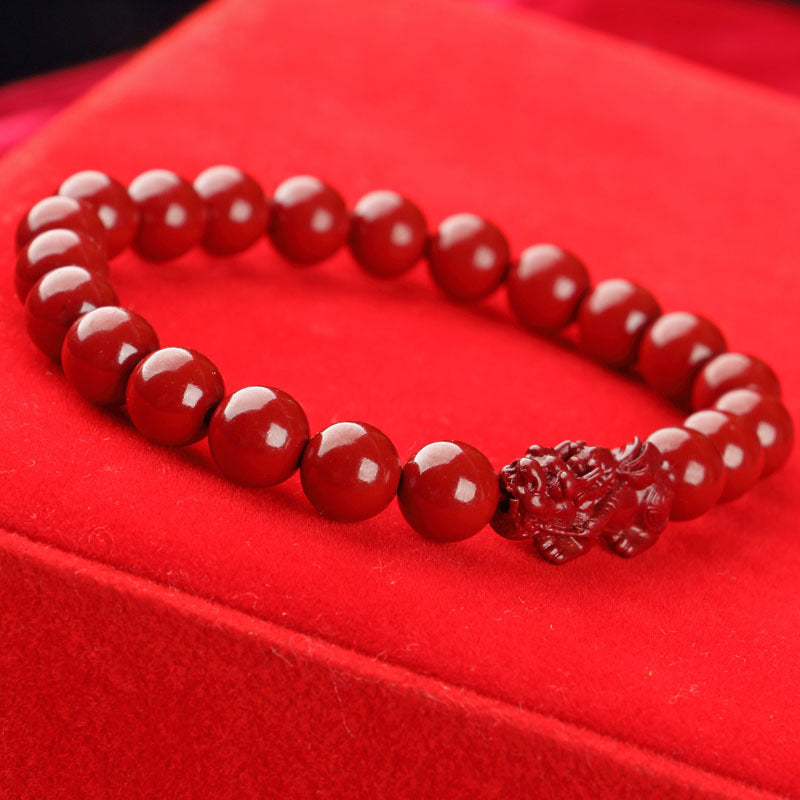 Women's Single Circle Multi Life Red Five Gods Of Bracelet