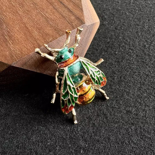 Animal Brooch Alloy Painting Oil Pin Brooches