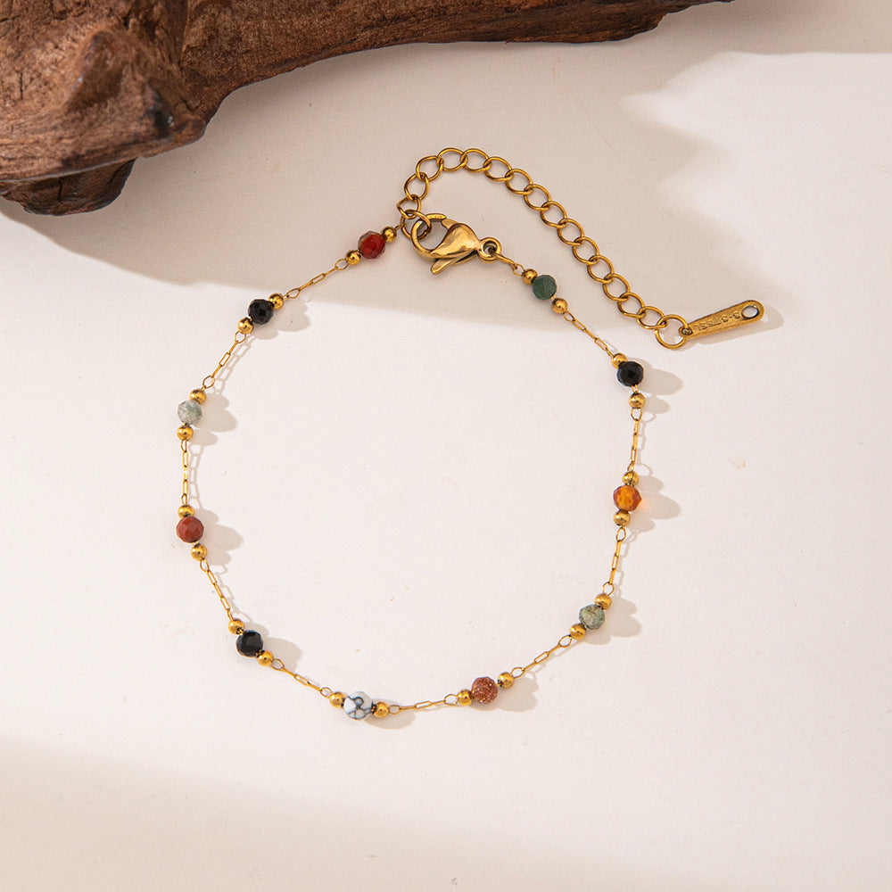 Women's Steel High-grade Gold Does Not Fade Anklets