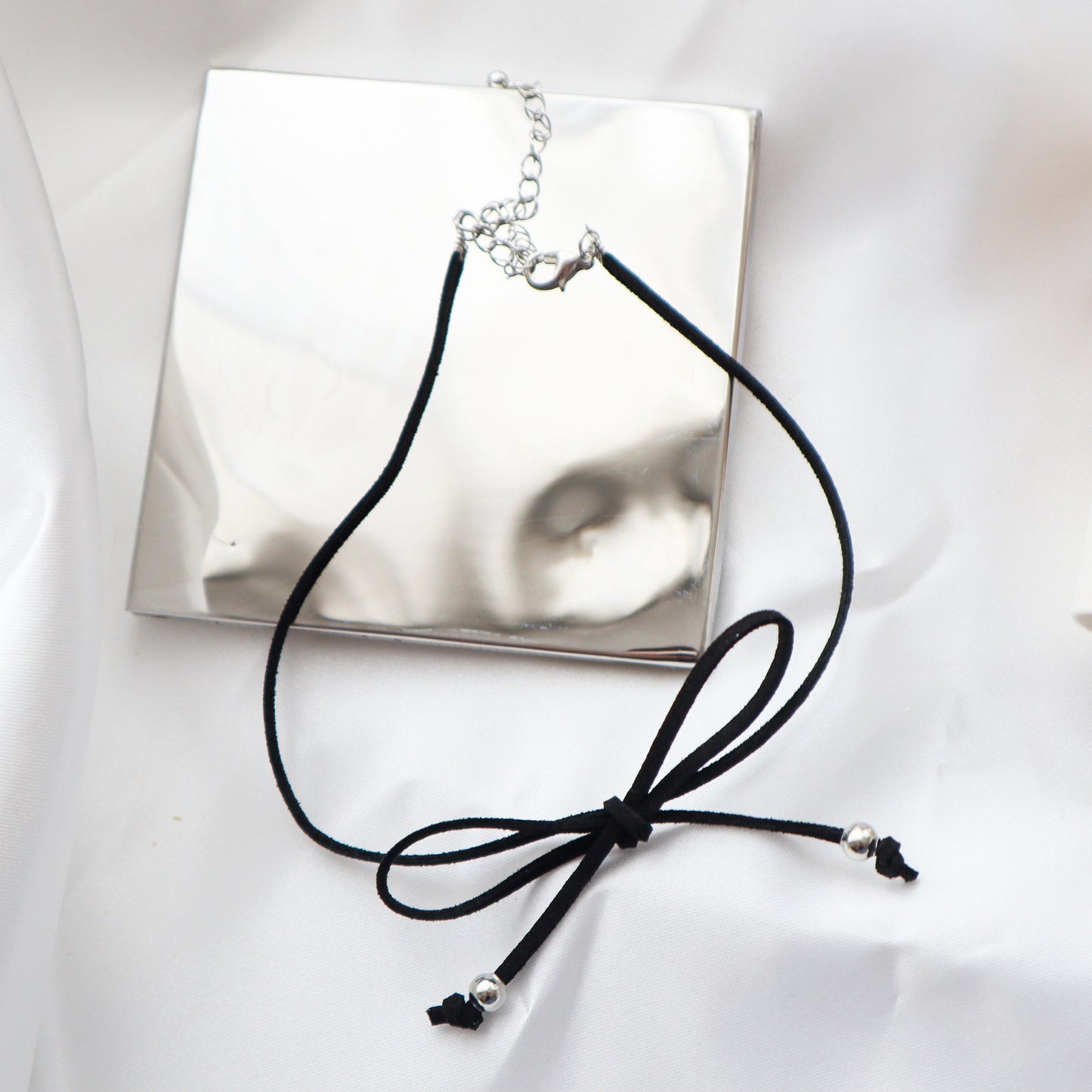 Ballet Black Sexy Veet Band Bow Collar