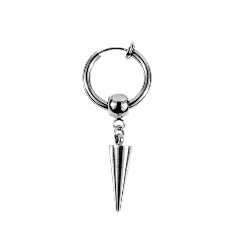 Women's & Men's Cone Stainless Steel Punk Trendy Ear Earrings