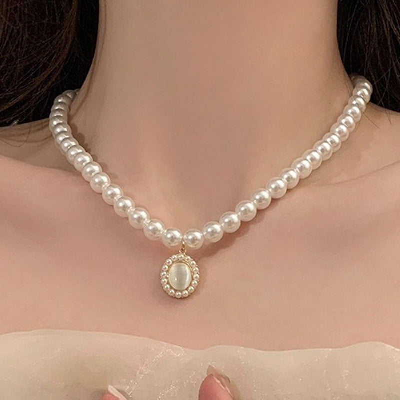 Women's Stitching Heart Clavicle Chain Light Luxury Necklaces