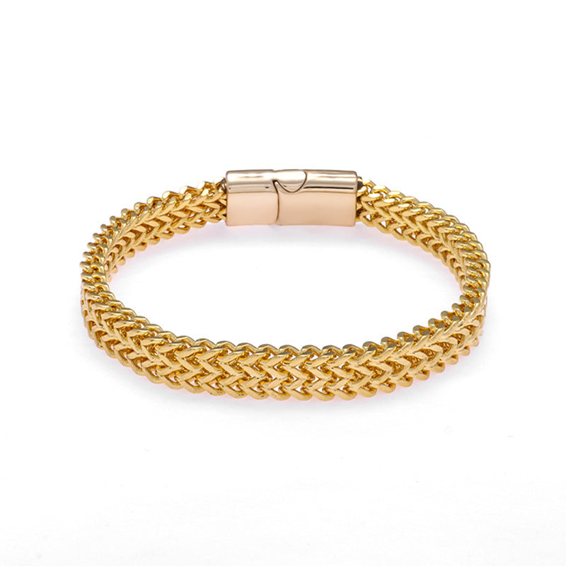 Positive Negative Scale Press Buckle Fashion Bracelets