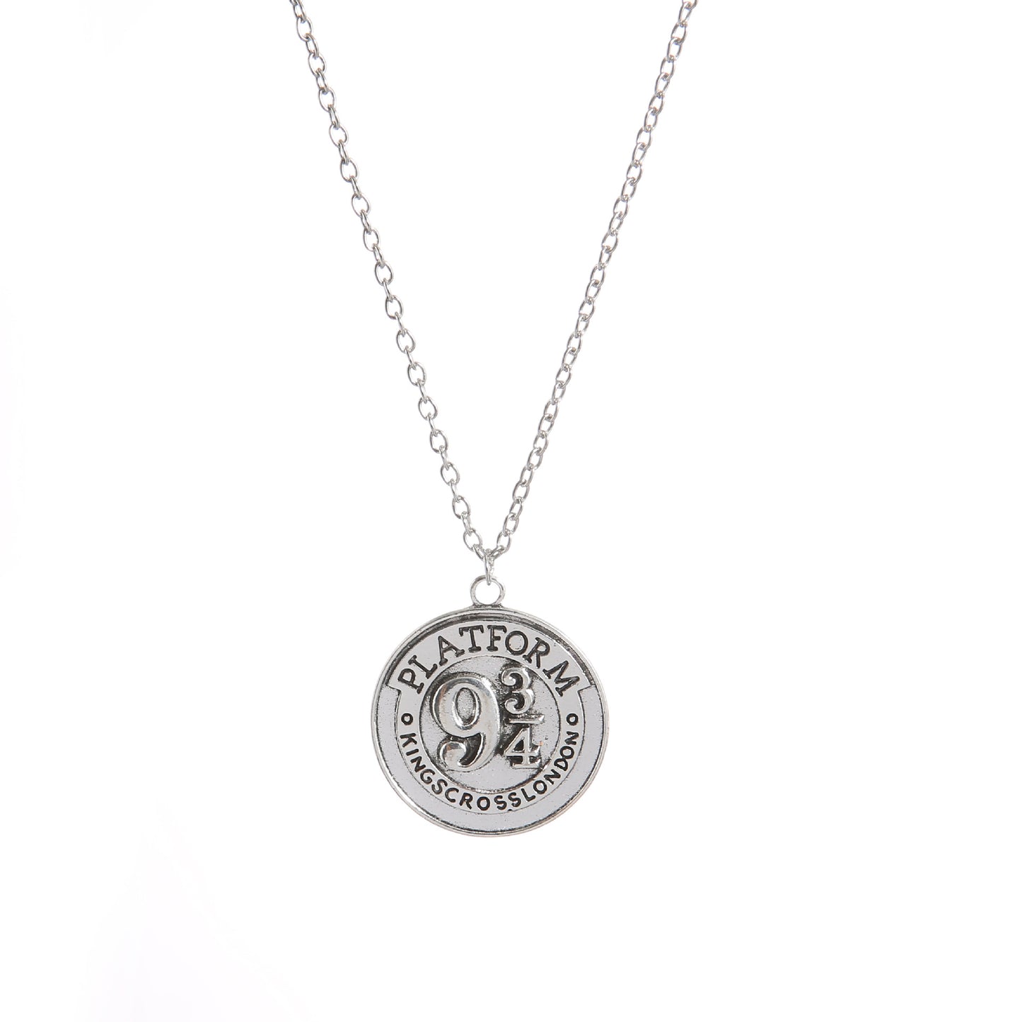 Men's Ornament Resurrection Coin Nine Three Quarters Necklaces