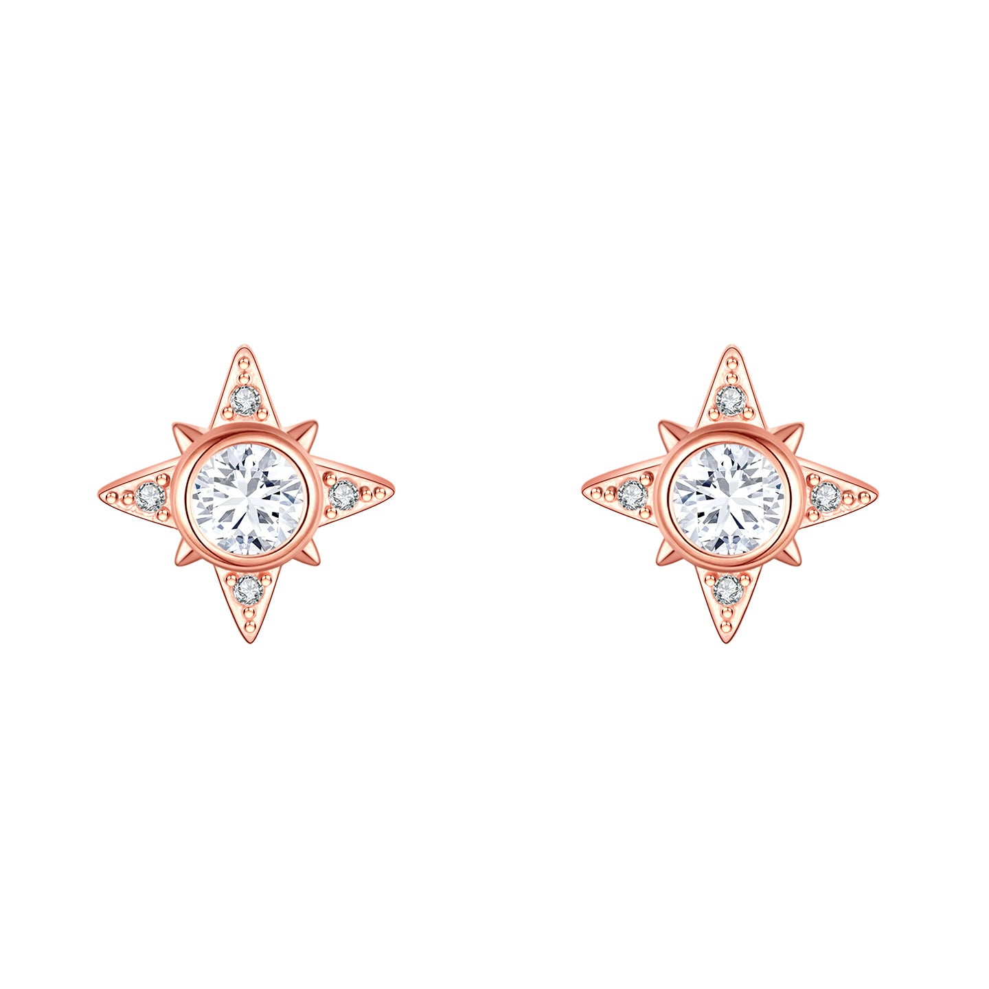 Women's Sterling Sier Flash Four Stars For Light Luxury Minority High-grade Stud Earrings