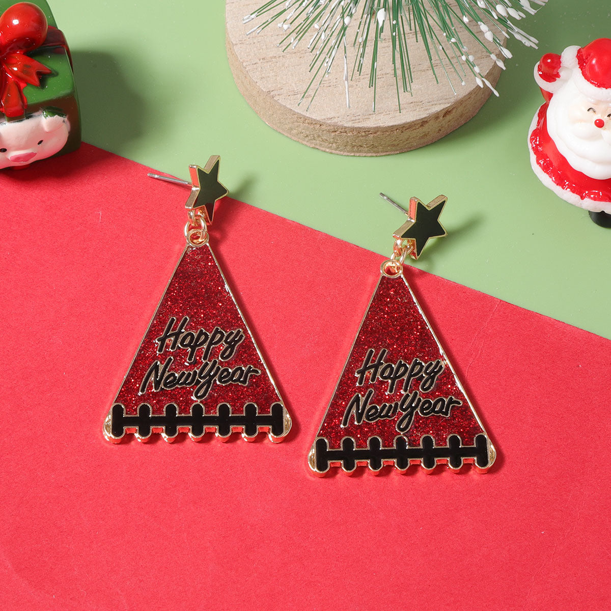 Attractive Tree Gift Eardrops Ornament Source Earrings