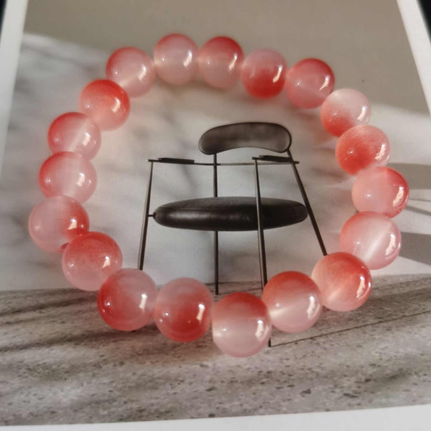 Ice Transparent White Jade Imitation Bodhi Pliable Bracelets