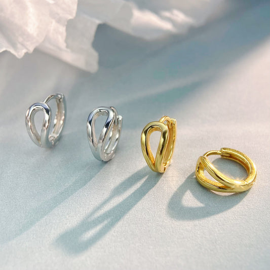 Sterling Sier Gold-plated High-grade Ear Clip Earrings