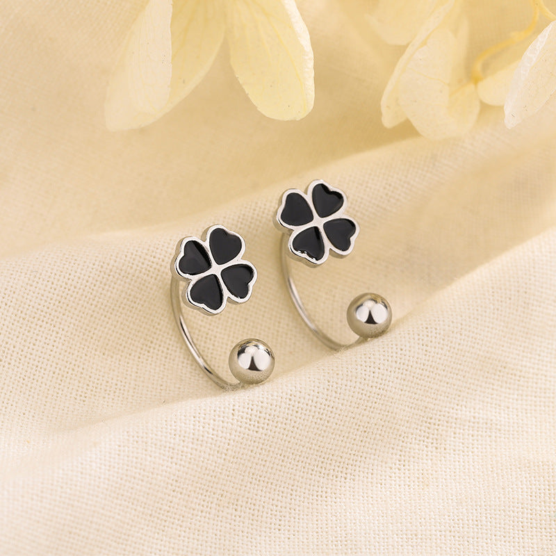 Trendy Temperament Screw Tightening Buckle Design Earrings