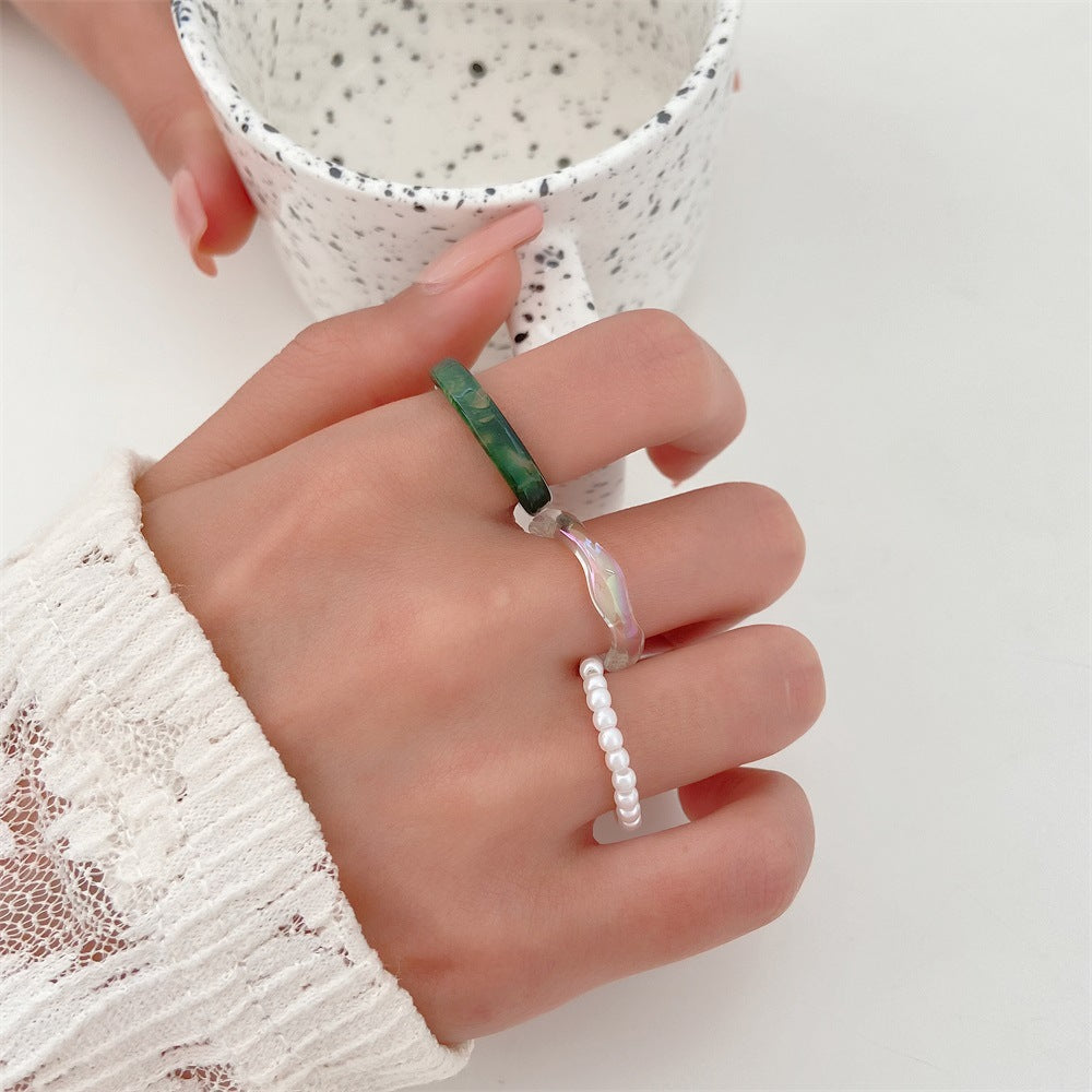 Sets Female Retro Style Design Sense Index Finger Personality Fashion Ring