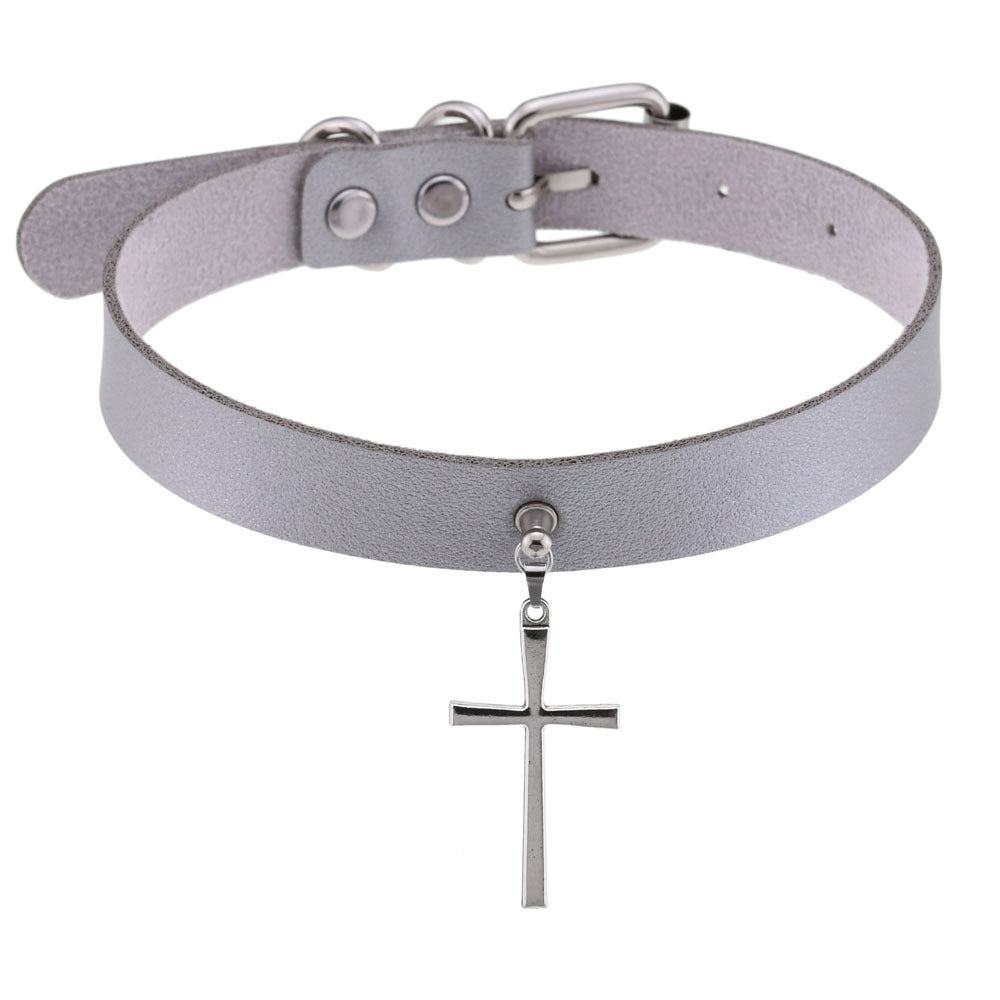 Hip Hop Punk Exquisite Cross Short Collar