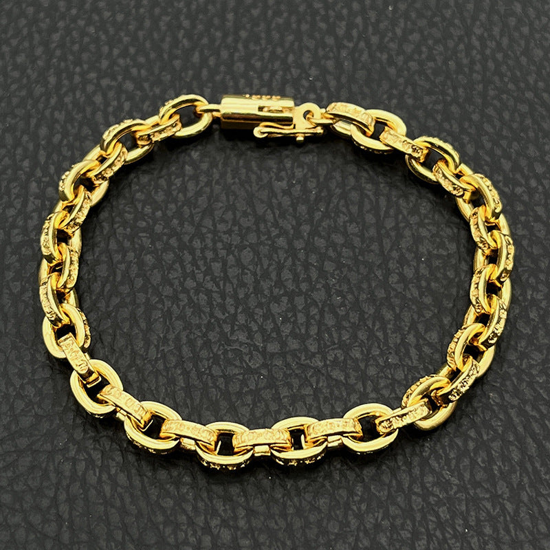 Women's & Men's Fashion Crook Vintage Sword Letter Dice Scout Bracelet