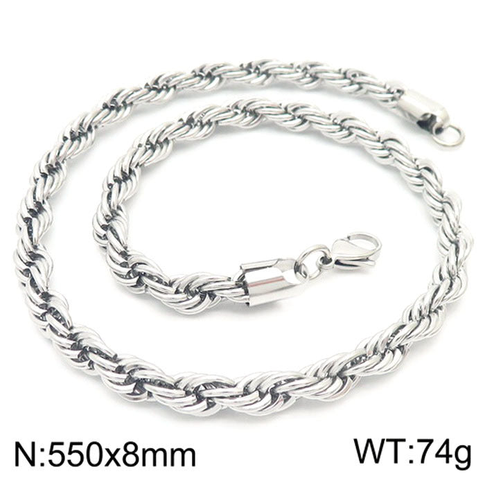 Women's & Men's Thick Thin Clavicle Chain Accessories Rock Necklaces