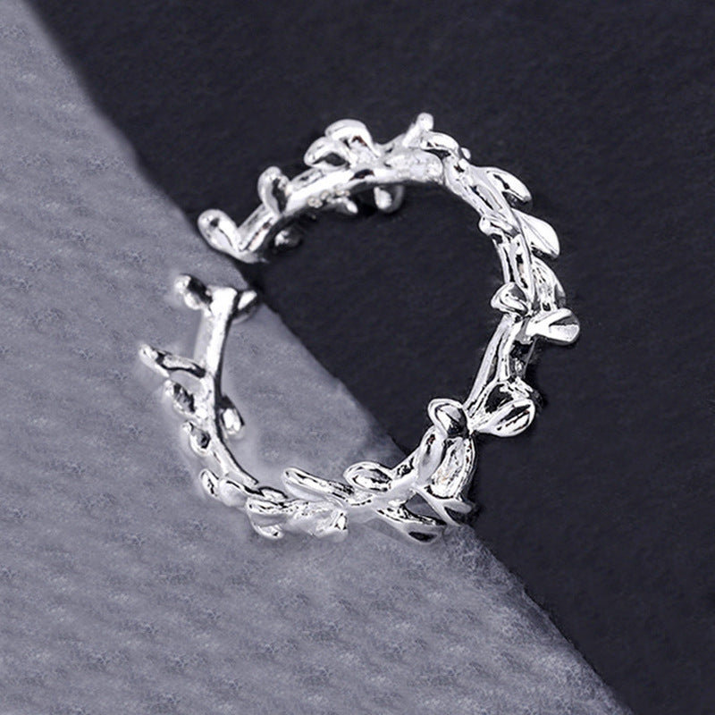 Women's Opening Fresh Temperament Branch Buds Index Ring
