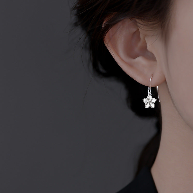Women's Flower For Niche Design Pastoral Style Sand Surface Rings