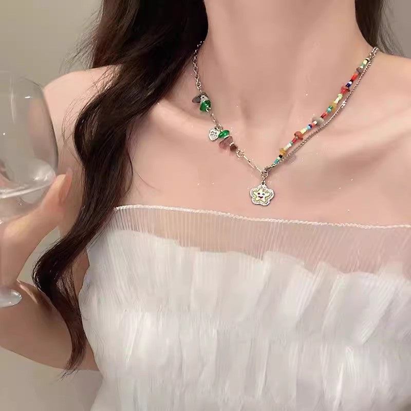 Style Niche High Sense Temperament Wild Zircon Short Necklaces