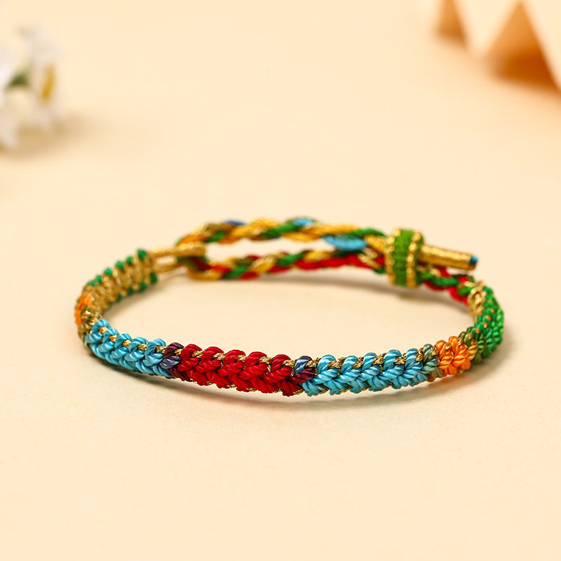 Strap Tassel Hand-woven Colorful Braided Rope Bracelets