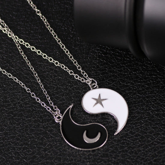 Simple Brothers Girlfriends Pair Of Stationery Necklaces