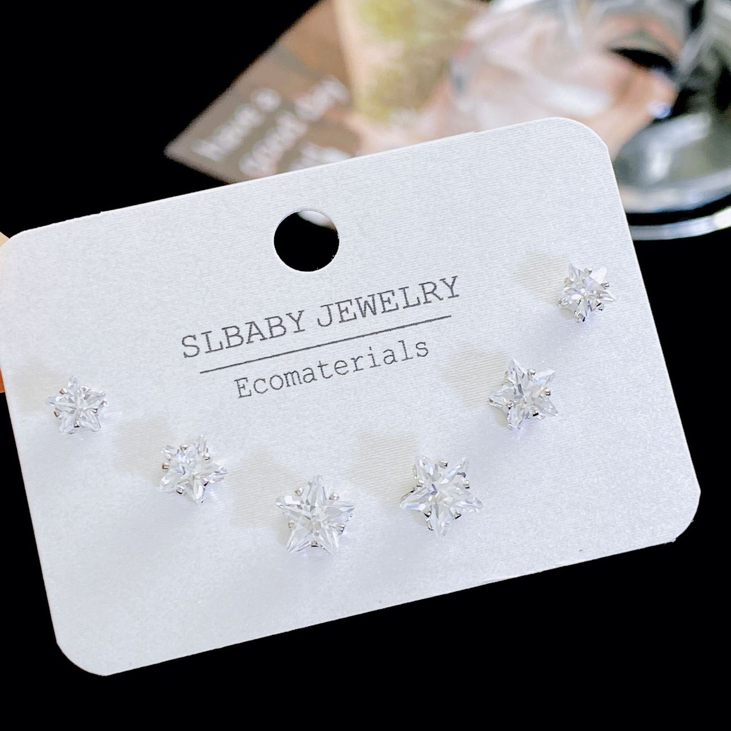 Micro Inlaid Zircon Pearl Commuter Three Pairs Earrings