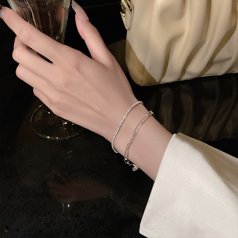 Pigment Female Summer Niche Design Fashion Simple Carrying Strap Cold Bracelets