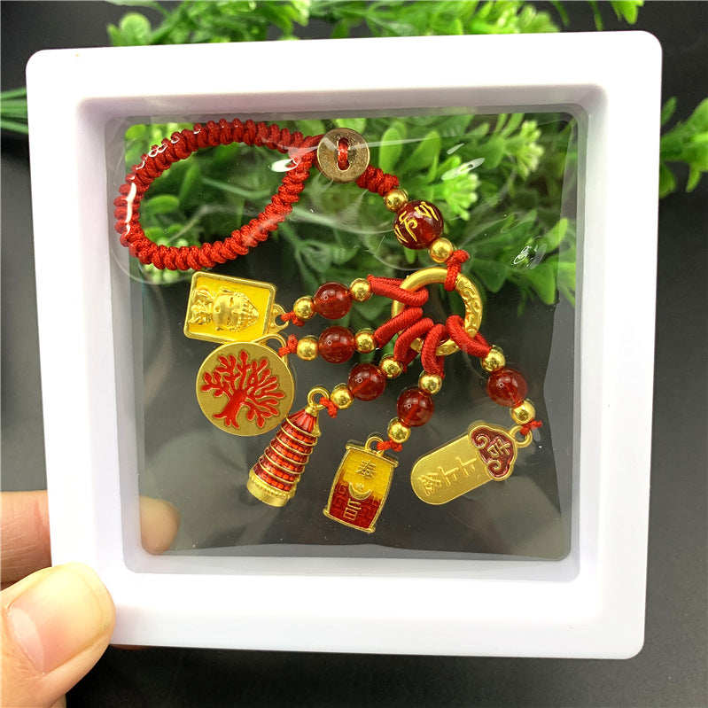 Copper Couple National Fashion Enamel Dripping Oil Hanging Ornaments