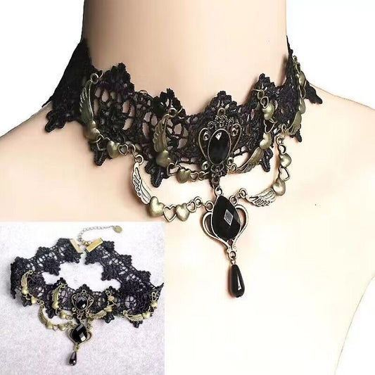 Women's Accessories Lace Gothic Vintage Clavicle Chain Necklaces