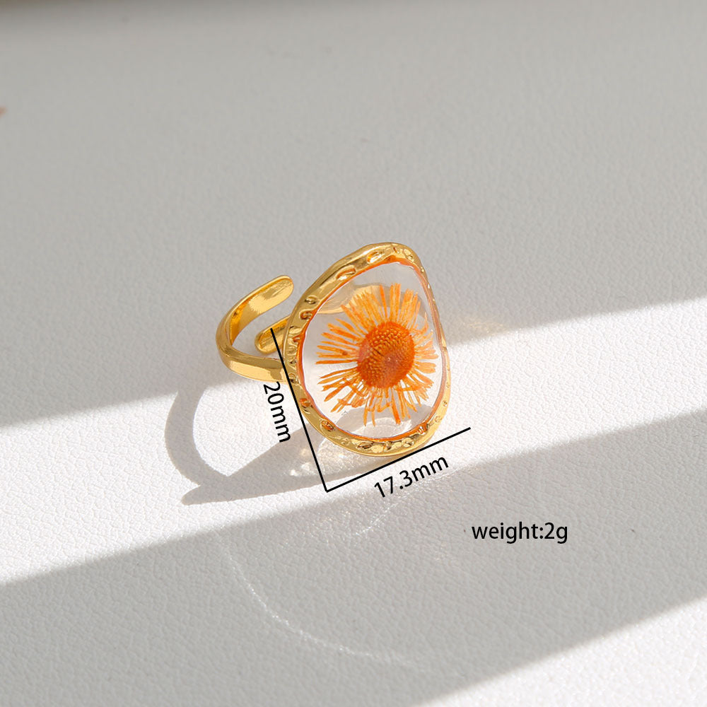 Opening Design Adjustable Niche Stainless Steel Ring