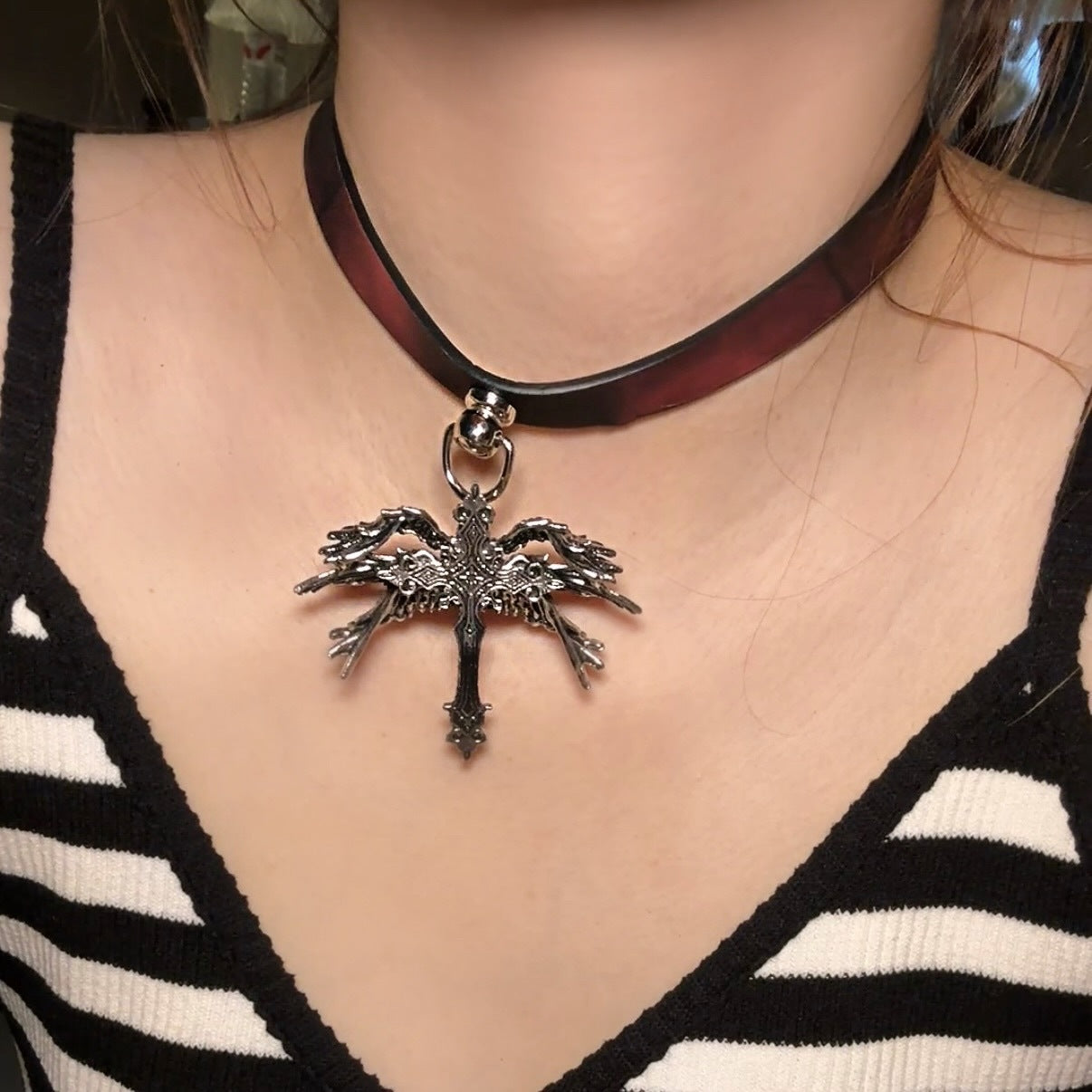 Paw Hot Soft Leather Trendy Cool High-grade Collar