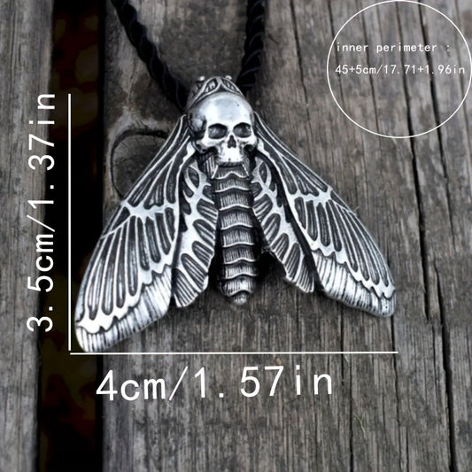 Vintage Death Skull Moth Gothic Popular Necklaces